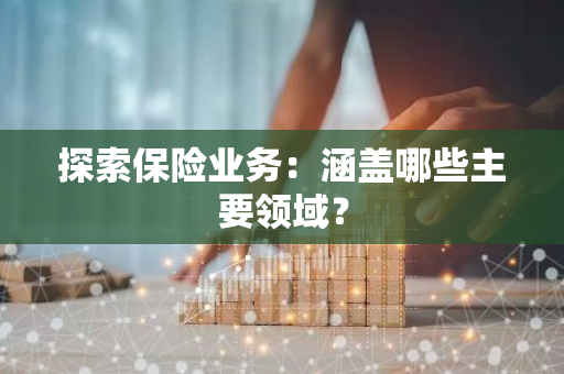 探索保险业务：涵盖哪些主要领域？