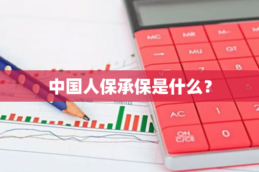 中国人保承保是什么？