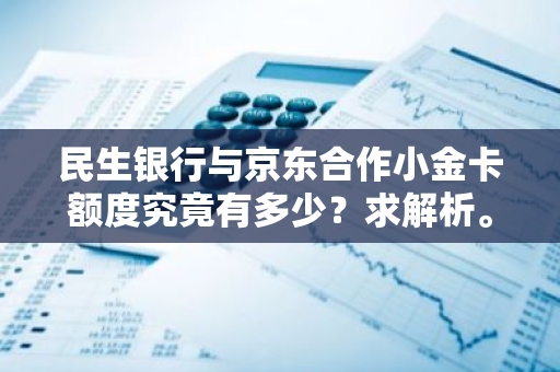 民生银行与京东合作小金卡额度究竟有多少？求解析。