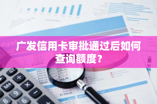 广发信用卡审批通过后如何查询额度？