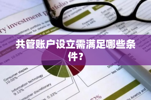 共管账户设立需满足哪些条件？