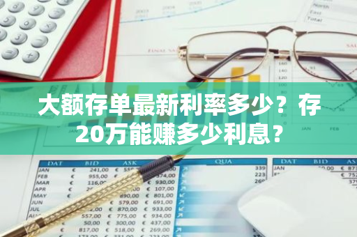 大额存单最新利率多少？存20万能赚多少利息？