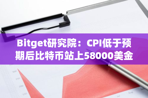 Bitget研究院：CPI低于预期后比特币站上58000美金，下周美联储大概率公布降息预计市场波动较大