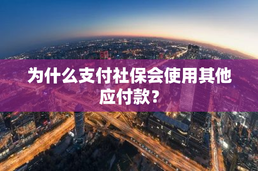 为什么支付社保会使用其他应付款？