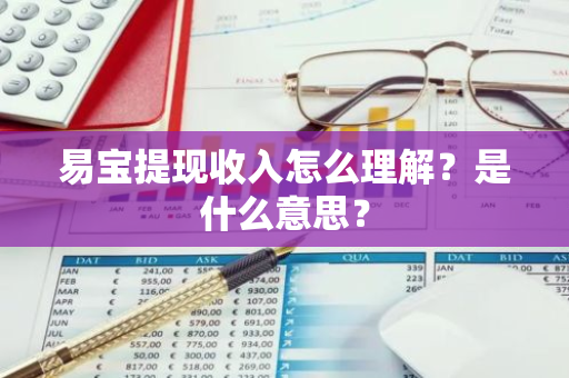 易宝提现收入怎么理解？是什么意思？