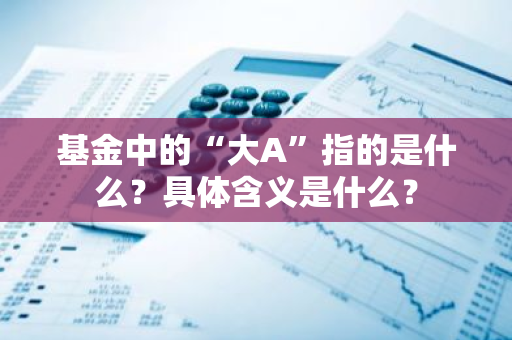 基金中的“大A”指的是什么？具体含义是什么？