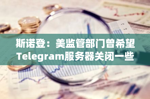 斯诺登：美监管部门曾希望Telegram服务器关闭一些频道