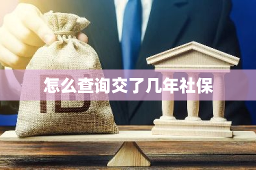 怎么查询交了几年社保