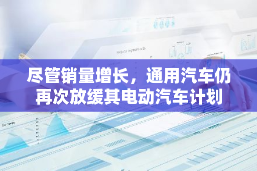 尽管销量增长，通用汽车仍再次放缓其电动汽车计划