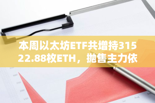 本周以太坊ETF共增持31522.88枚ETH，抛售主力依旧是ETHE