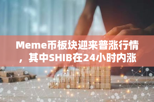 Meme币板块迎来普涨行情，其中SHIB在24小时内涨幅超过28%，表现出强劲的增长势头