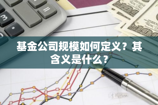 基金公司规模如何定义？其含义是什么？