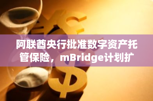 阿联酋央行批准数字资产托管保险，mBridge计划扩大公私营部门参与