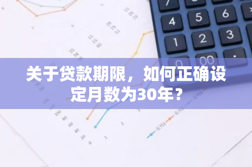 关于贷款期限，如何正确设定月数为30年？