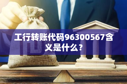 工行转账代码96300567含义是什么？