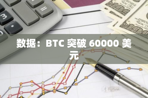 数据：BTC 突破 60000 美元