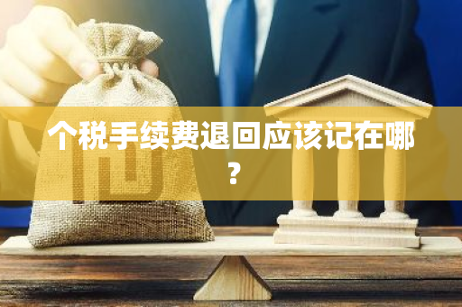 个税手续费退回应该记在哪？