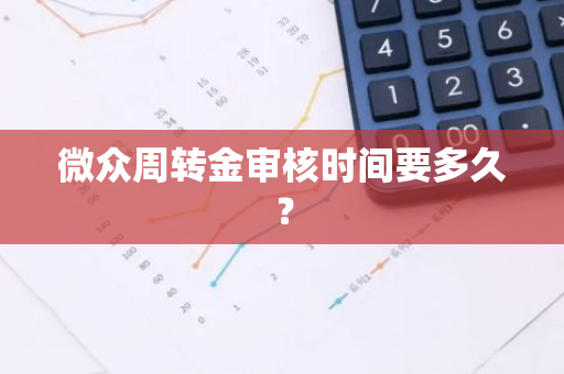 微众周转金审核时间要多久？