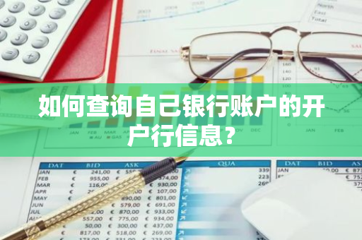 如何查询自己银行账户的开户行信息？