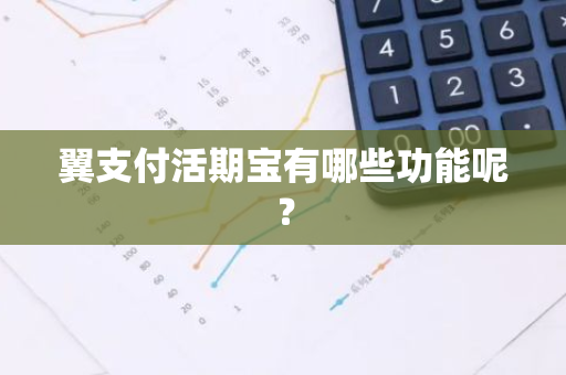 翼支付活期宝有哪些功能呢？