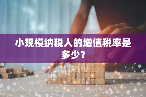 小规模纳税人的增值税率是多少？