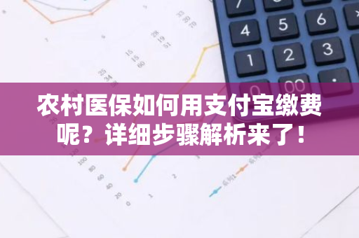 农村医保如何用支付宝缴费呢？详细步骤解析来了！