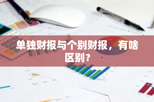 单独财报与个别财报，有啥区别？