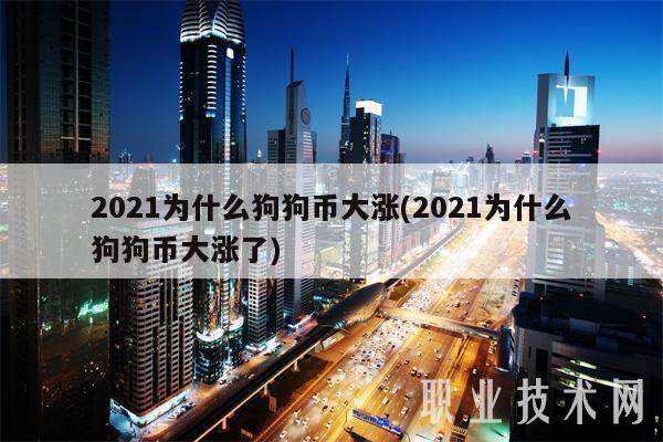 2021为什么狗狗币大涨(2021为什么狗狗币大涨了)