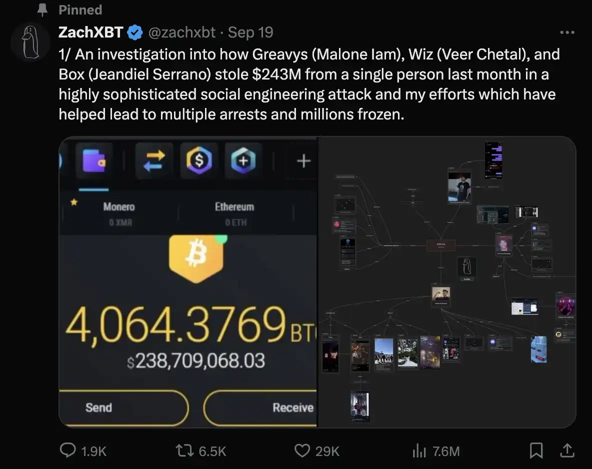 走近ZachXBT：币圈最强侦探，如何只身破获2.43亿美元盗窃案？