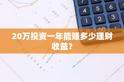 20万投资一年能赚多少理财收益？