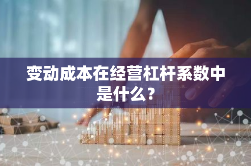 变动成本在经营杠杆系数中是什么？