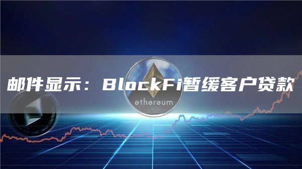 邮件显示：BlockFi暂缓客户贷款