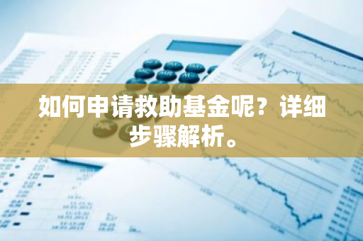 如何申请救助基金呢？详细步骤解析。