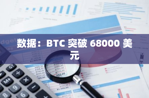 数据：BTC 突破 68000 美元