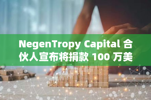 NegenTropy Capital 合伙人宣布将捐款 100 万美元推动 Slerf 项目 CTO