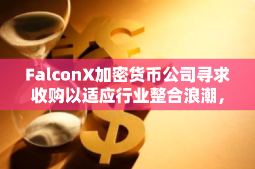 FalconX加密货币公司寻求收购以适应行业整合浪潮，确保市场地位和竞争力