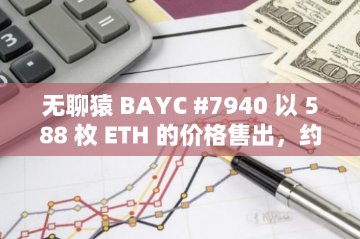 无聊猿 BAYC #7940 以 588 枚 ETH 的价格售出，约 143.3 万美元