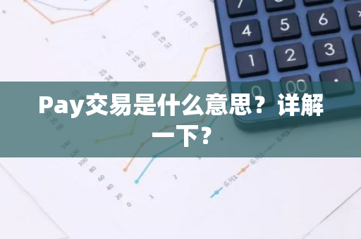 Pay交易是什么意思？详解一下？