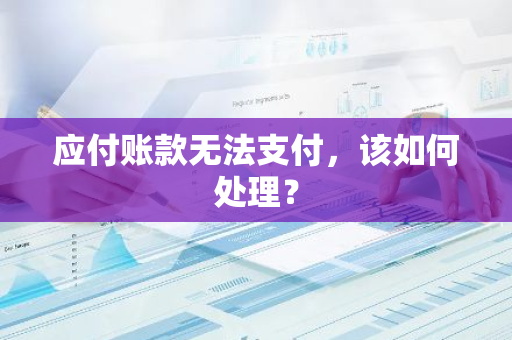 应付账款无法支付，该如何处理？