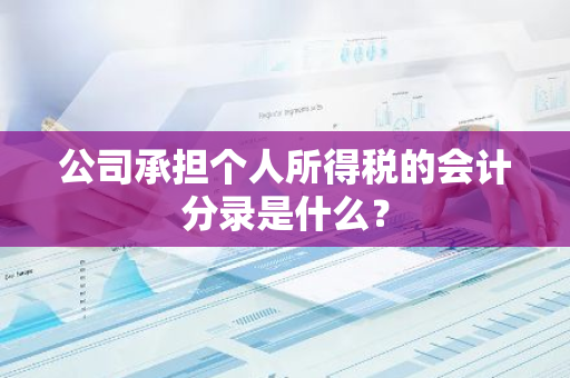 公司承担个人所得税的会计分录是什么？