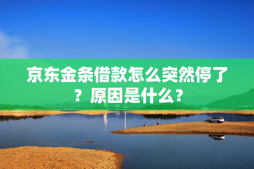 京东金条借款怎么突然停了？原因是什么？