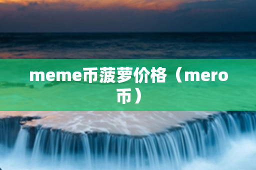 meme币菠萝价格（mero币）