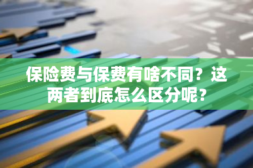 保险费与保费有啥不同？这两者到底怎么区分呢？