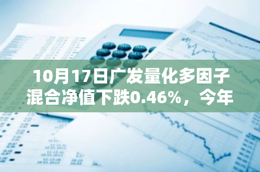 10月17日广发量化多因子混合净值下跌0.46%，今年来累计下跌1.73%