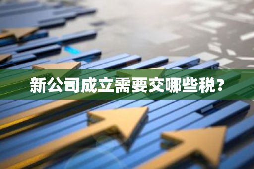 新公司成立需要交哪些税？