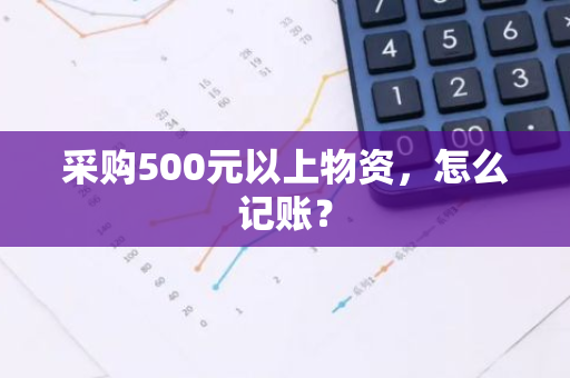 采购500元以上物资，怎么记账？