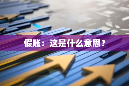 假账：这是什么意思？