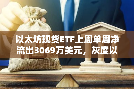 以太坊现货ETF上周单周净流出3069万美元，灰度以太坊信托ETF ETHE周净流出6674万美元