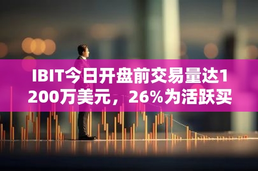 IBIT今日开盘前交易量达1200万美元，26%为活跃买单