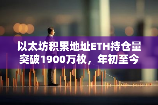 以太坊积累地址ETH持仓量突破1900万枚，年初至今增长幅度高达65%